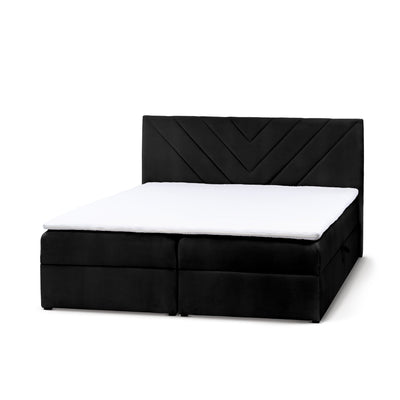 Lasy Continental Divan Bed with Topper, Modern Style – Basalt Ash (CASABLANCA 2316), 200