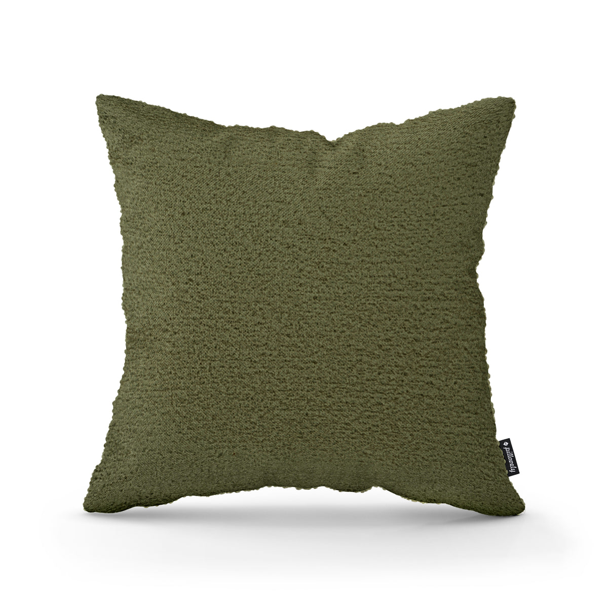 Lamb Decorative Cushion 45x45 cm, Scandinavian and Japandi Style, Coral Fabric – Herbal Patina (CORAL 25)