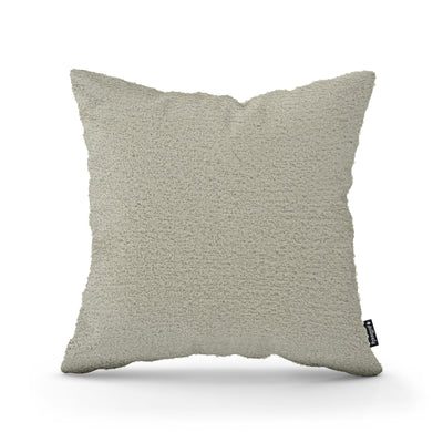 Lamb Decorative Cushion 45x45 cm, Scandinavian and Japandi Style, Coral Fabric – Taupe Sand (CORAL 65)