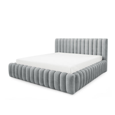 Łóżko tapicerowane Pastel z pojemnikiem w stylu modern soft, tkanina Coral – zdjęcie 8