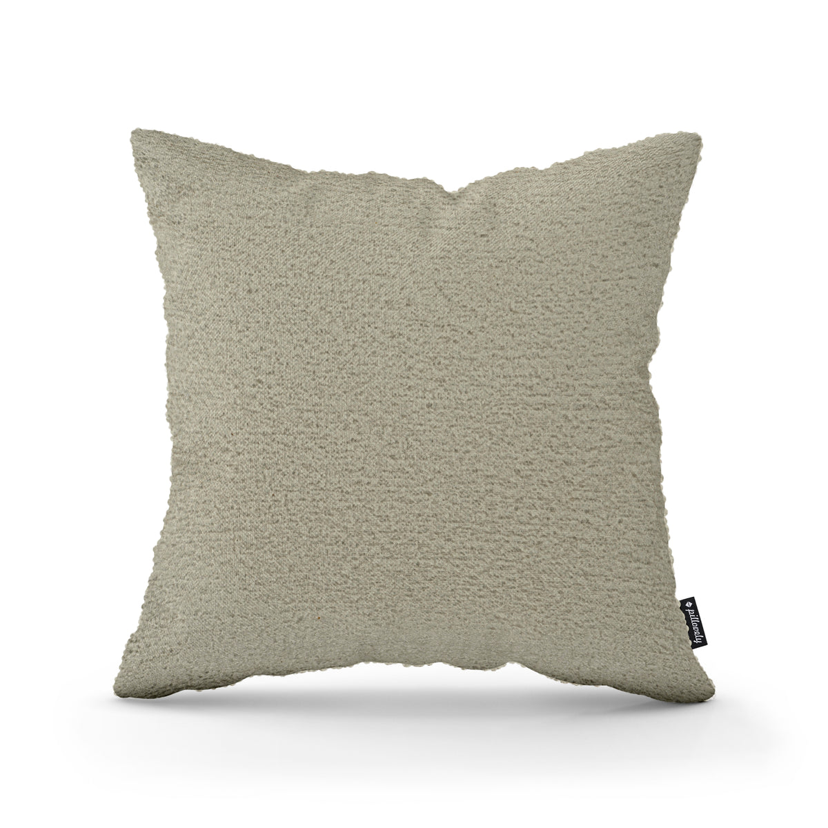 Lamb Decorative Cushion 45x45 cm, Scandinavian and Japandi Style, Coral Fabric – Ashen Ochre (CORAL 85)