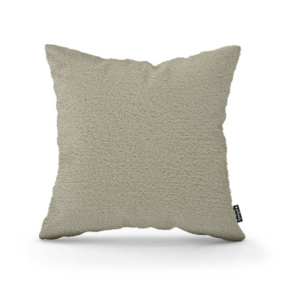 Lamb Decorative Cushion 45x45 cm, Scandinavian and Japandi Style, Coral Fabric – Ashen Ochre (CORAL 85)