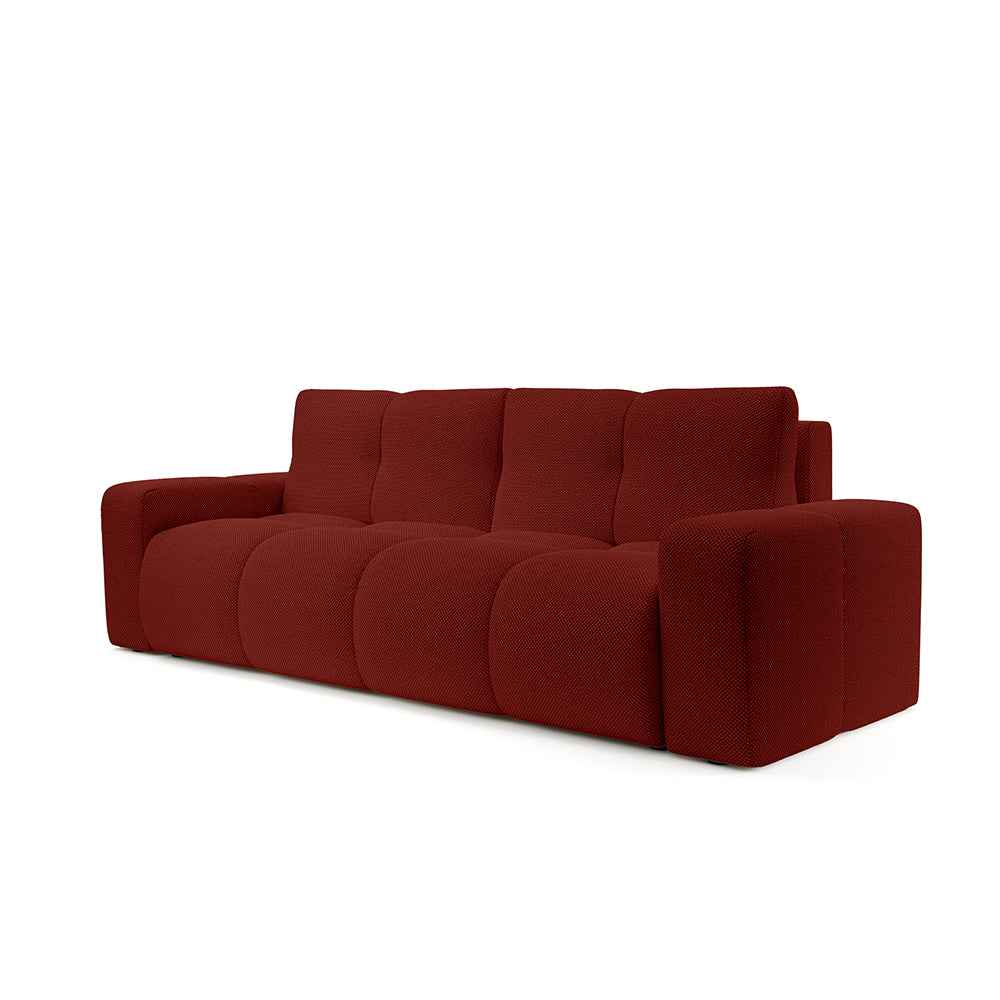 Soso 3 Seater Sofa Bed 149x200 with Storage, Modern Style – Cherry Depth (CURIO 57)