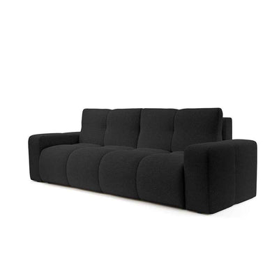 Soso 3 Seater Sofa Bed 149x200 with Storage, Modern Style – Basalt Shadow (CURIO 97)