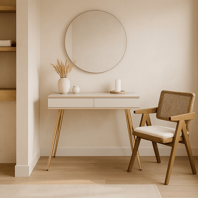 Toaletka Meva 102x80 cm w stylu modern classic – w aranżacji wnętrza