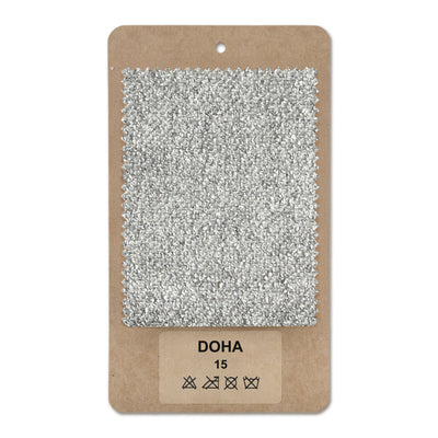 Échantillon de tissu DOHA Cendre soyeuse (DOHA 15)