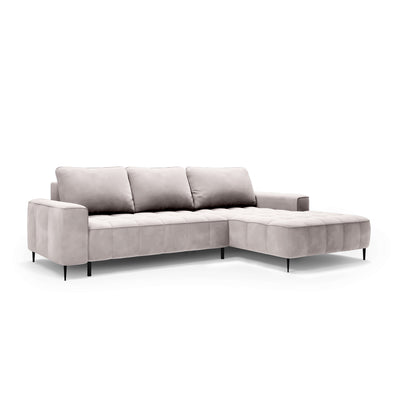 Francessco Corner Sofa with Bedding Storage 280 cm, Elegant Style – Right-Sided, Alabaster Glow (SALVADOR 16)