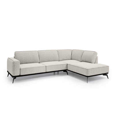 Rosalia Premium Corner Sofa 293 cm, Modern Style – Right-Sided, Cream Taupe (ARAGON 03)
