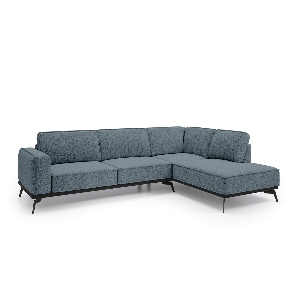 Rosalia Premium Corner Sofa 293 cm, Modern Style – Right-Sided, Granite Current (ARAGON 72)