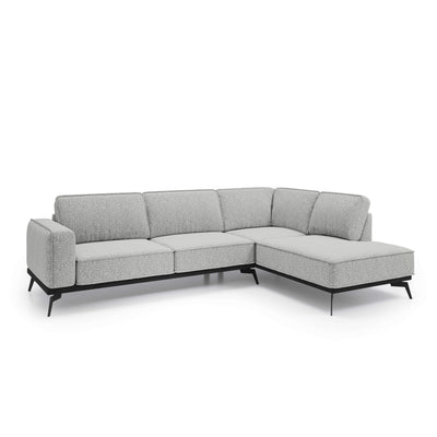 Rosalia Premium Corner Sofa 293 cm, Modern Style – Right-Sided, Ashy Taupe (ARAGON 80)