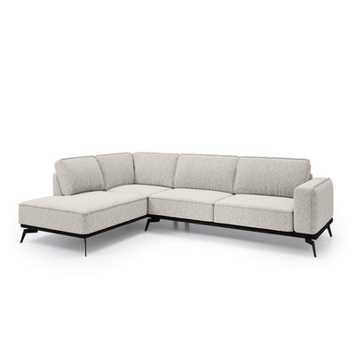 Rosalia Premium Corner Sofa 293 cm, Modern Style – Left-Sided, Cream Taupe (ARAGON 03)