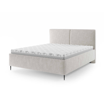 Lit capitonné avec coffre de rangement de style minimaliste | Hatti