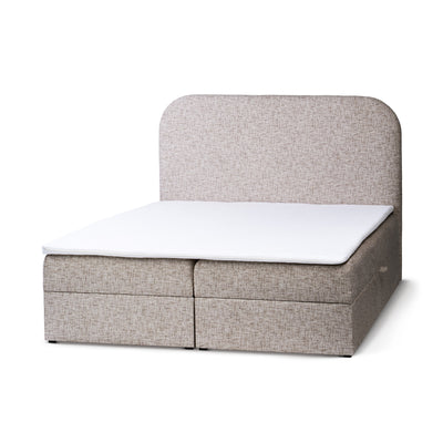 Gory Continental Divan Bed with Storage, Minimalist Style – Smoky Flax (IMO 15), 200