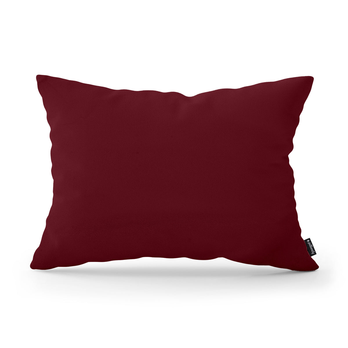 Smooth Decorative Cushion 40x55 cm, Modern and Scandinavian Style, Kronos Fabric – Wine Ruby (KRONOS 02)