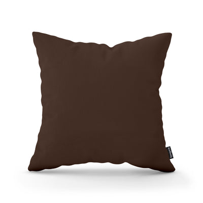Smooth Decorative Cushion 45x45 cm, Minimalist Style – Ebony Brown (KRONOS 06)