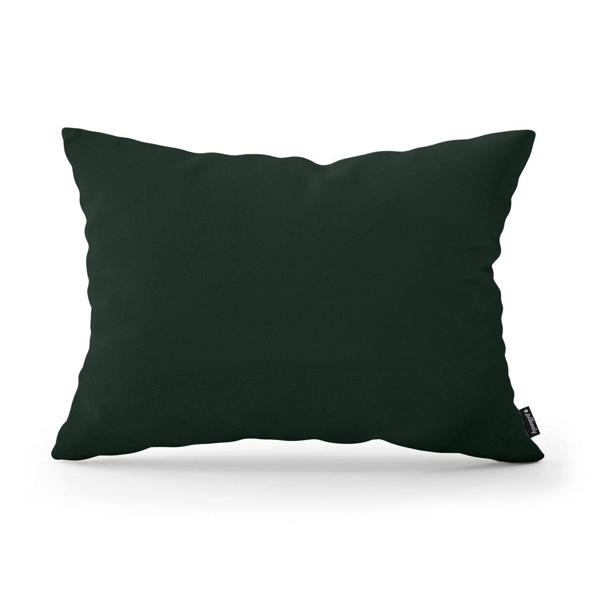 Smooth Decorative Cushion 40x55 cm, Modern and Scandinavian Style, Kronos Fabric – Dark Eucalyptus (KRONOS 14)