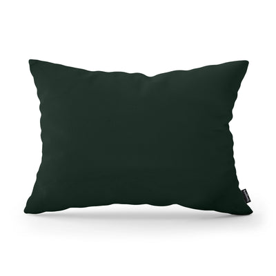 Smooth Decorative Cushion 40x55 cm, Modern and Scandinavian Style, Kronos Fabric – Dark Eucalyptus (KRONOS 14)