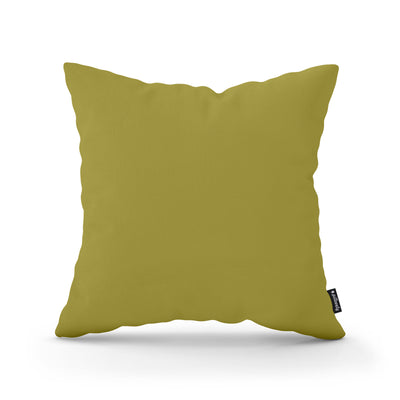 Smooth Decorative Cushion 45x45 cm, Minimalist Style – Golden Patina (KRONOS 17)