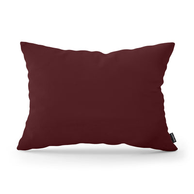 Smooth Decorative Cushion 40x55 cm, Modern and Scandinavian Style, Kronos Fabric – Burgundy Matte (KRONOS 20)