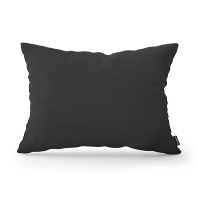 Smooth Decorative Cushion 40x55 cm, Modern and Scandinavian Style, Kronos Fabric – Basalt Ash (KRONOS 34)