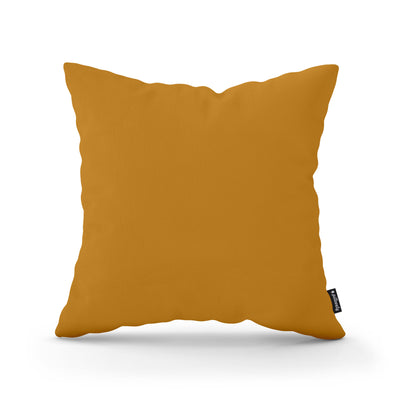Smooth Decorative Cushion 45x45 cm, Minimalist Style – Golden Topaz (KRONOS 42)
