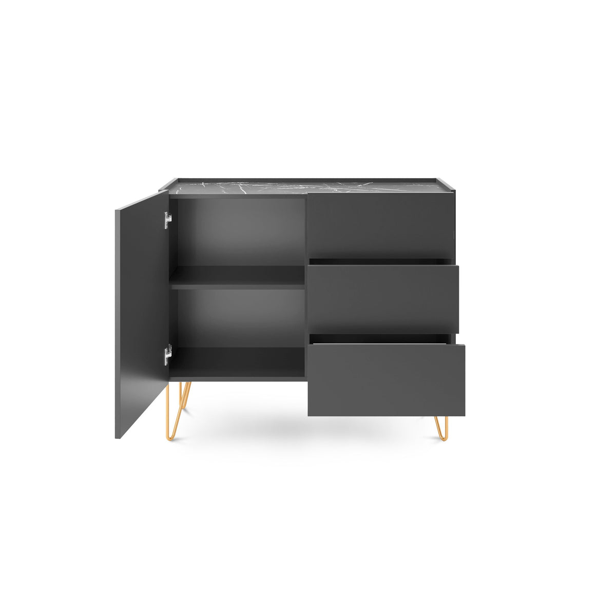 Komoda Ballada 97x83 w stylu glamour – zdjęcie 4