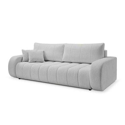 Baloa 3 Seater Sofa Bed 144x200, Scandinavian Style – Misty Stone (LAMBI 09)