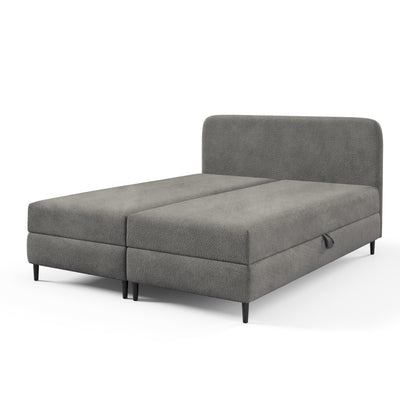 Anemon Continental Divan Bed with Storage, Modern Style – Pearl Gray (LAMBI 12), 200