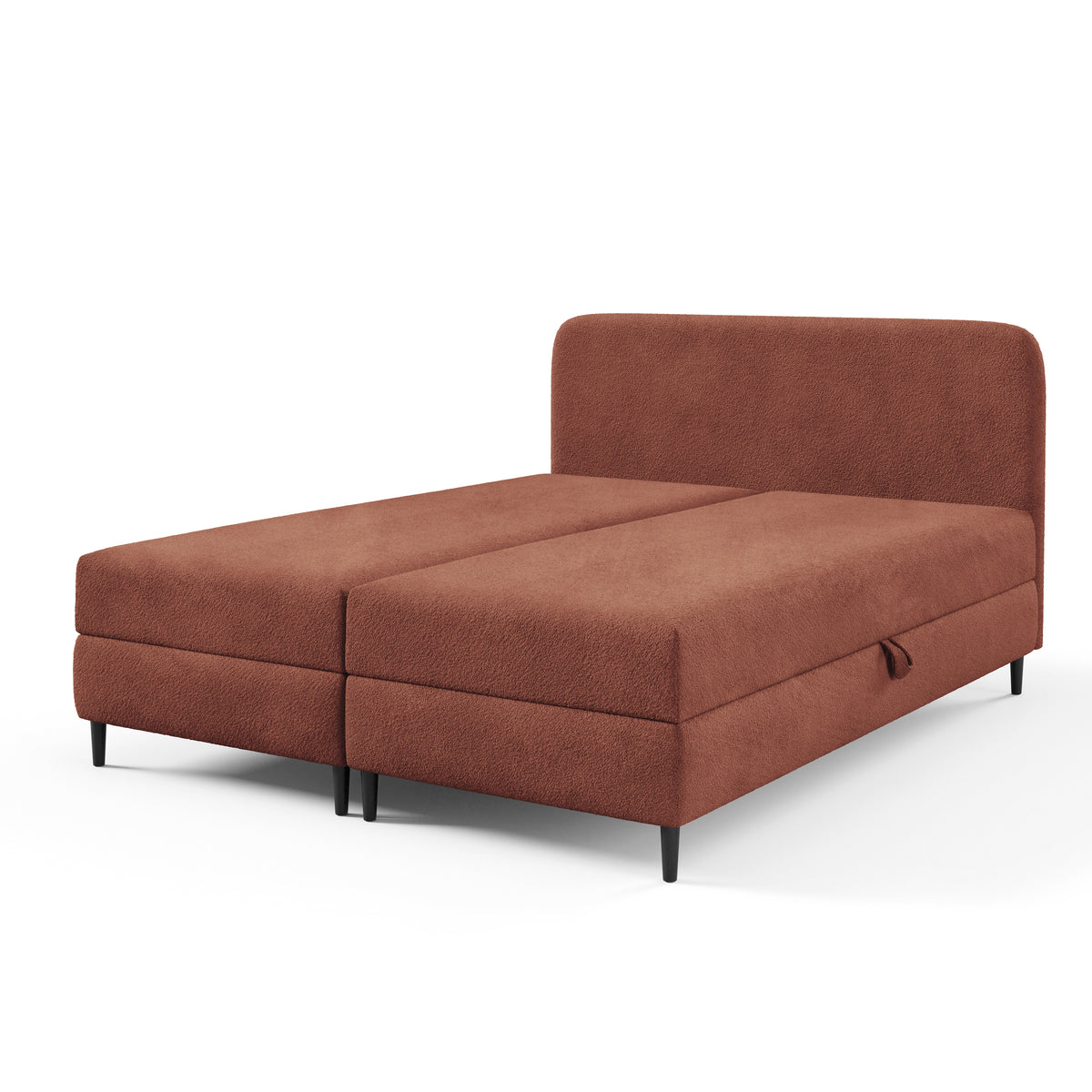 Anemon Continental Divan Bed with Storage, Modern Style – Copper Glow (LAMBI 14), 200