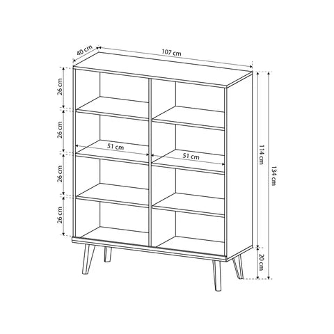 Komoda Lato 107x134 w stylu skandynawskim – zdjęcie 6
