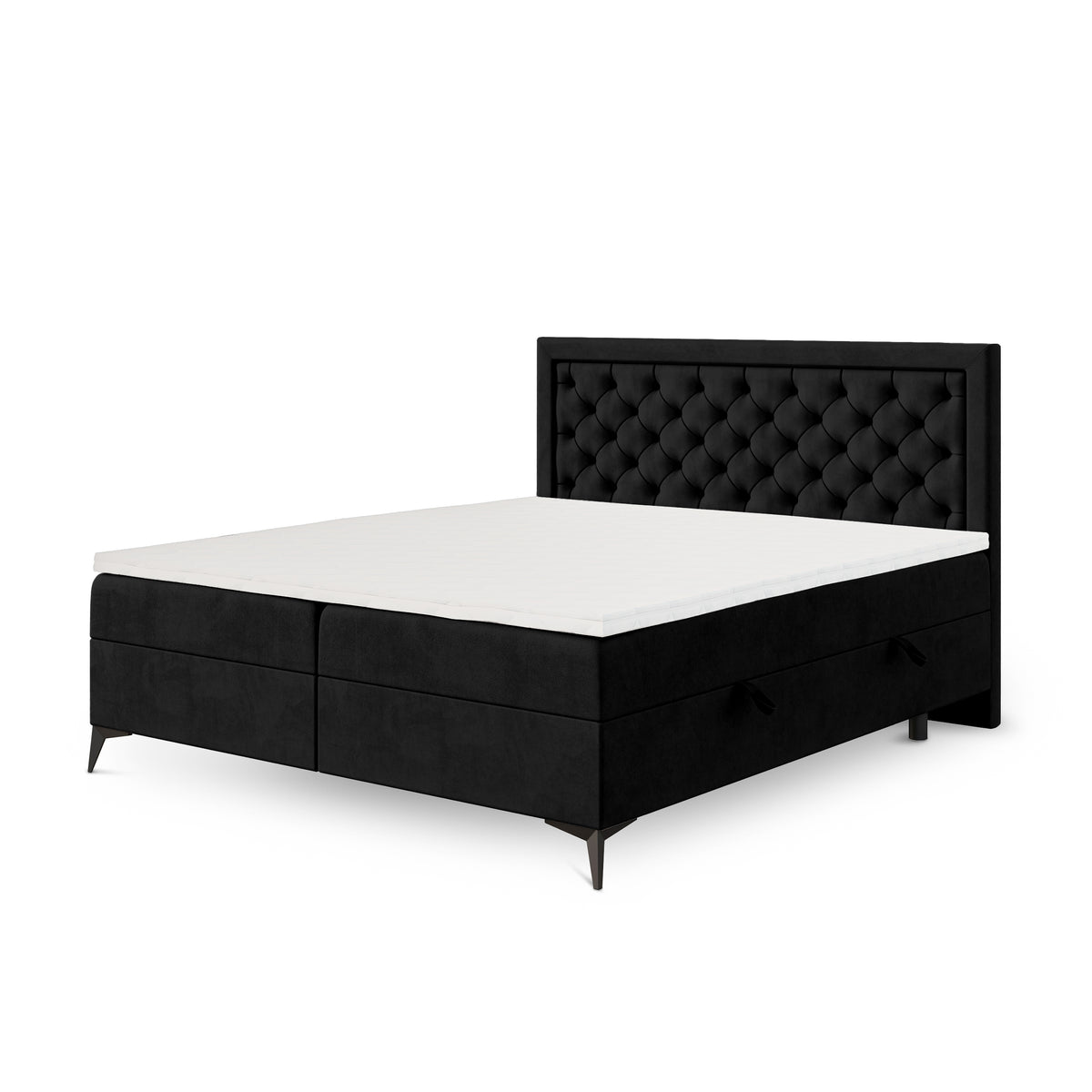 Rosselia Quilted Continental Divan Bed with Two Storage Compartments, Glamour Style – photo 8