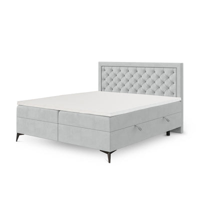 Rosselia Quilted Continental Divan Bed with Two Storage Compartments, Glamour Style – photo 12