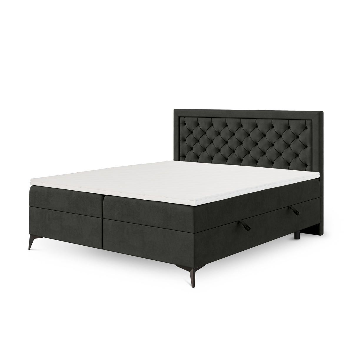 Rosselia Quilted Continental Divan Bed with Two Storage Compartments, Glamour Style – photo 19