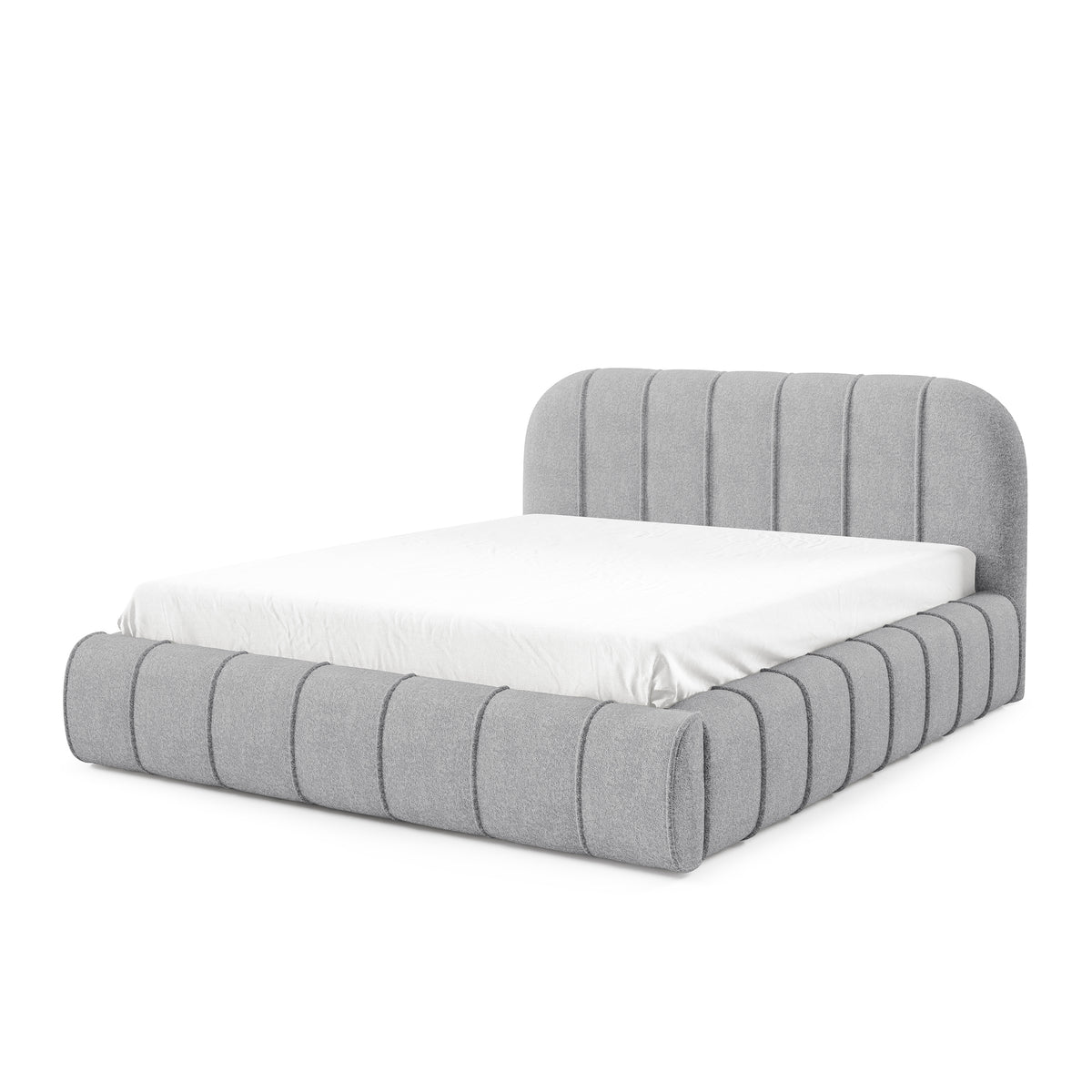 Apfella Upholstered Ottoman Bed with Storage, Modern Style – photo 23