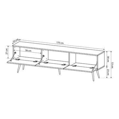 Meva TV Unit 175x30 with Gold Accents – photo 5