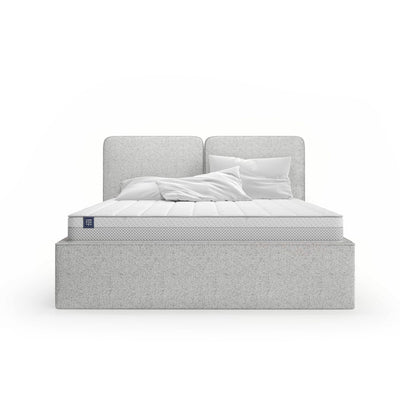 Mokka Upholstered Ottoman Bed with Storage, Modern Style – front view