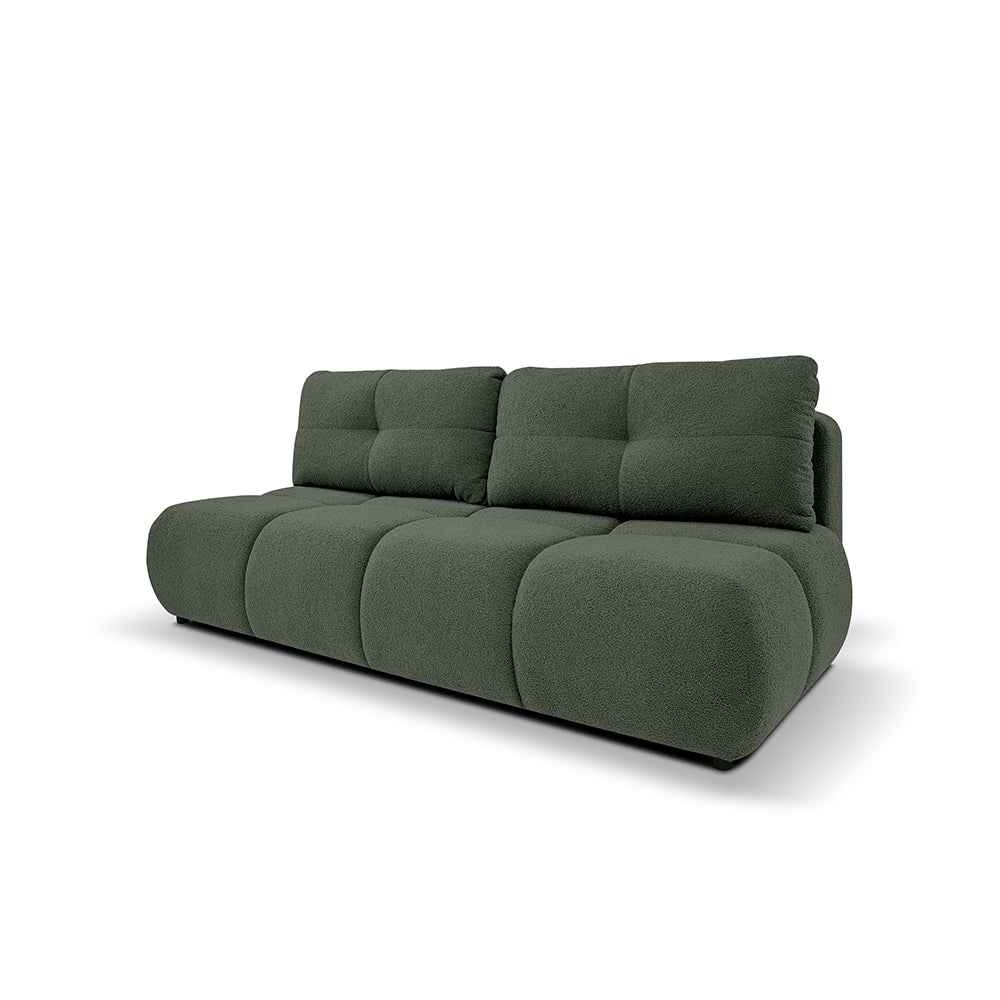 Milorya 3 Seater Sofa Bed 142x200, Soft Minimalism Style – Forest Dark (NOW OR NEVER 37)