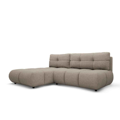 Milorya Corner Sofa Bed DL 230 cm, Modern Style – Left-sided, Ash Moss (NOW OR NEVER 16)