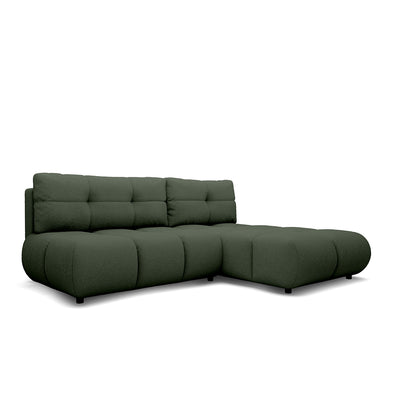 Milorya Corner Sofa Bed DL 230 cm, Modern Style – Right-sided, Forest Dark (NOW OR NEVER 37)