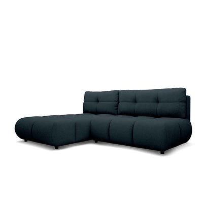 Milorya Corner Sofa Bed DL 230 cm, Modern Style – Left-sided, Night Graphite (NOW OR NEVER 79)