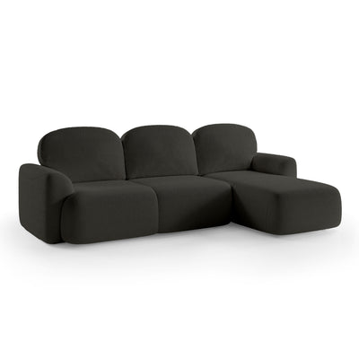 Bulu 3–4 Seater Corner Sofa Bed DL 260 cm, Modern Style – Right-Sided, Dark Anthracite (PERFECT HARMONY 99)