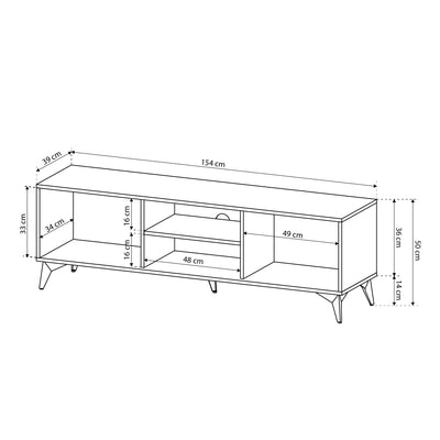 Szafka RTV Nirwana 154x50 w stylu nowoczesnym – zdjęcie 5