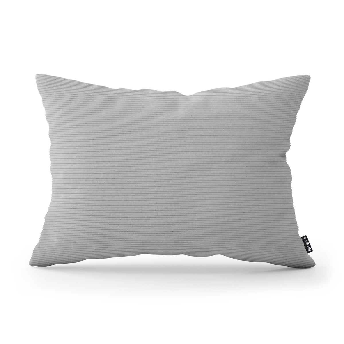 Corduroy Decorative Cushion 40x55 cm for the Living Room, Loft Style – Platinum Ash (ONTARIO 14)
