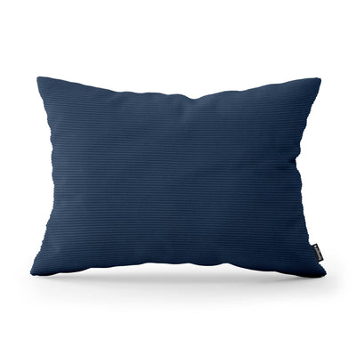 Corduroy Decorative Cushion 40x55 cm for the Living Room, Loft Style – Navy Shadow (ONTARIO 26)