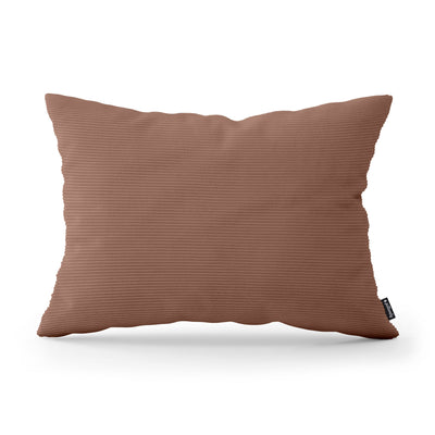 Corduroy Decorative Cushion 40x55 cm for the Living Room, Loft Style – Brown Patina (ONTARIO 30)
