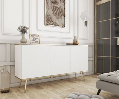 Meva Sideboard 160x85, Glamour Style – in a room setting