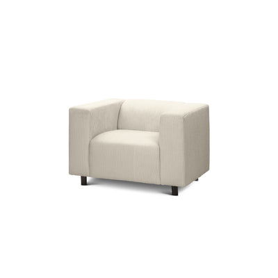 July Armchair 95 cm, Scandinavian Style – Ivory (POSO 105)