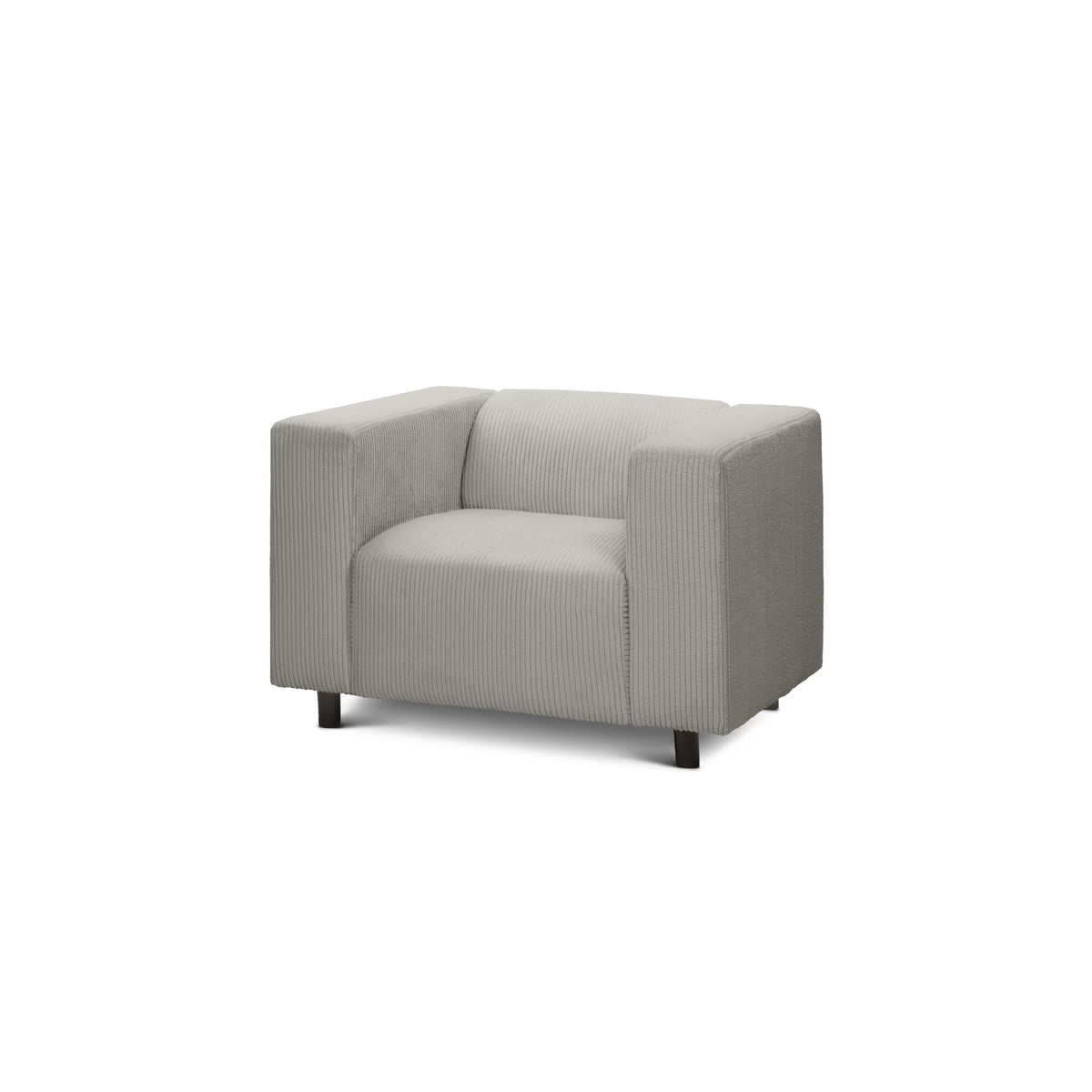 July Armchair 95 cm, Scandinavian Style – Ash White (POSO 110)