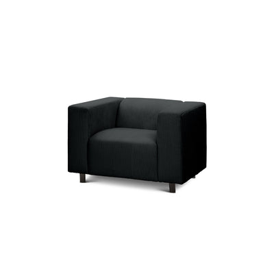 July Armchair 95 cm, Scandinavian Style – Coal (POSO 135)