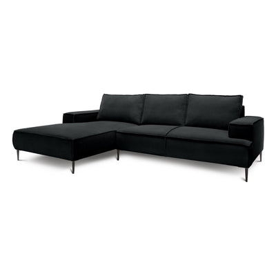 May 3 Seater Corner Sofa 275 cm, Modern Classic Style – Coal (POSO 135), Left-hand-side